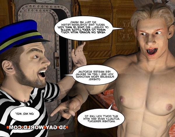 16P Perverted Captain Nemo 3D gay comics male anime fetish uniform