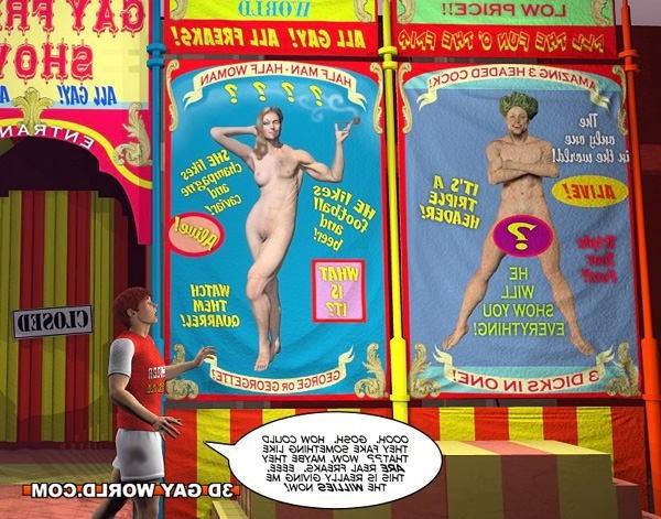 16P Gay freak 3D gay comics bizarre male anime gay hentai story youn
