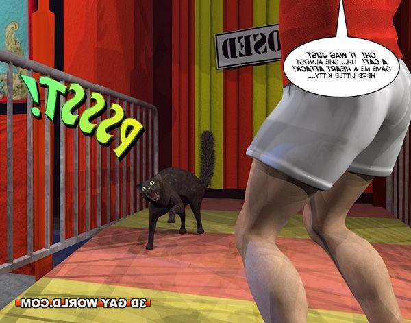 16P Gay freak 3D gay comics bizarre male anime gay hentai story youn
