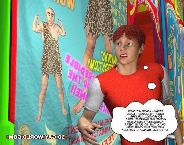16P Gay freak 3D gay comics bizarre male anime gay hentai story youn