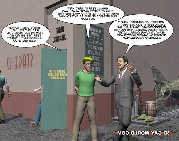 16P 3d gay world cartoon comics about anime gay hentai porn studio