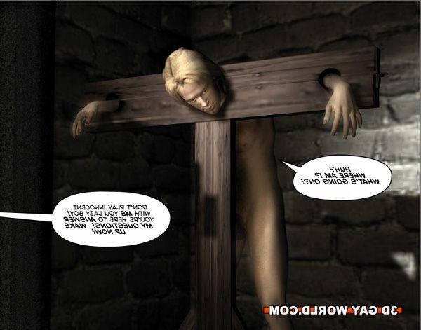 16P 3D gay bdsm cartoon comics about young gay hentai anime twink
