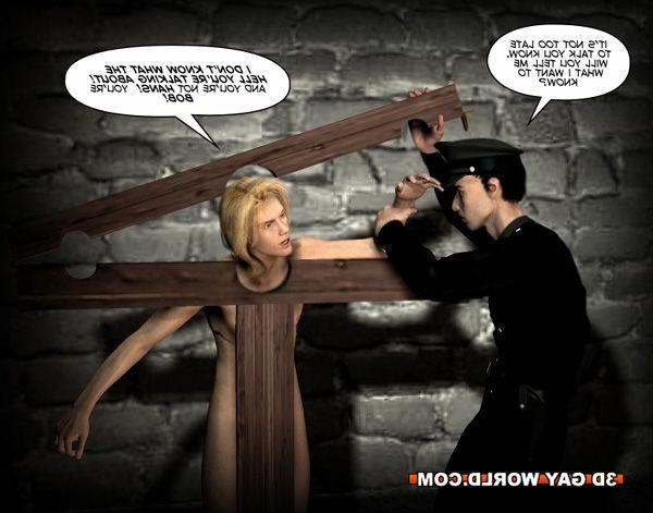 16P 3D gay bdsm cartoon comics about young gay hentai anime twink