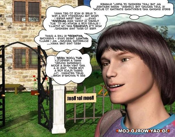 16P 3D gay anime comics about young gay twink cock gay hentai toons