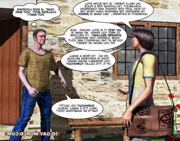 16P 3D gay anime comics about young gay twink cock gay hentai toons