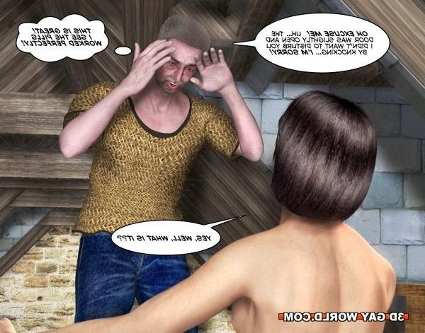 16P 3D gay anime comics about young gay twink cock gay hentai toons