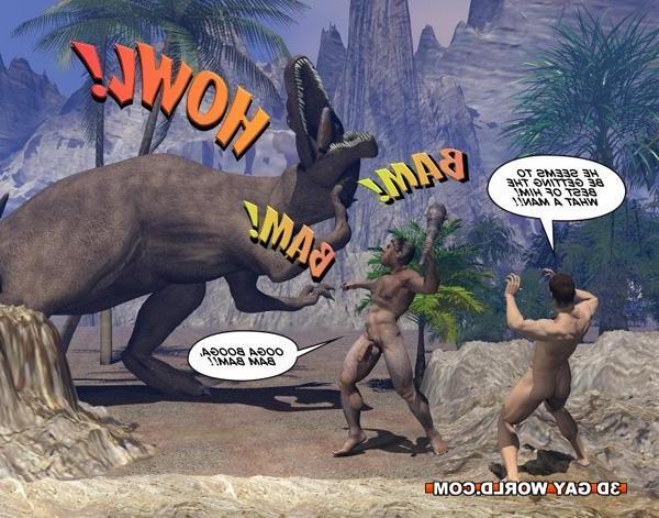 16P Cretaceous cock 3D gay cartoon anime gay hentai art