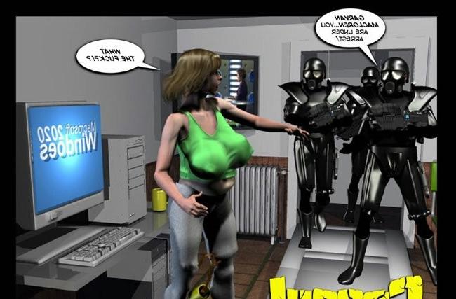 17P 3D cartoon anime about big tits busty chubby fat pregnant mom