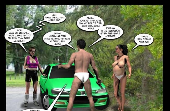17P 3D cartoon anime about big tits busty chubby fat pregnant mom