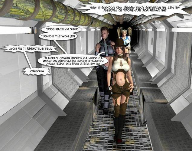 15P Busty amazons in savages captivity 3D xxx scifi anime comics