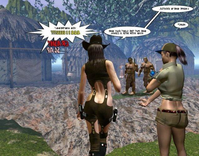 15P Busty amazons in savages captivity 3D xxx scifi anime comics