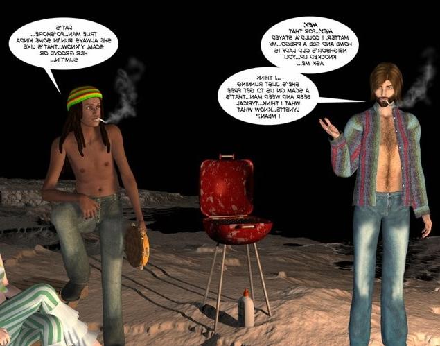 16P Hippy orgy on public beach 3D xxx comics anime