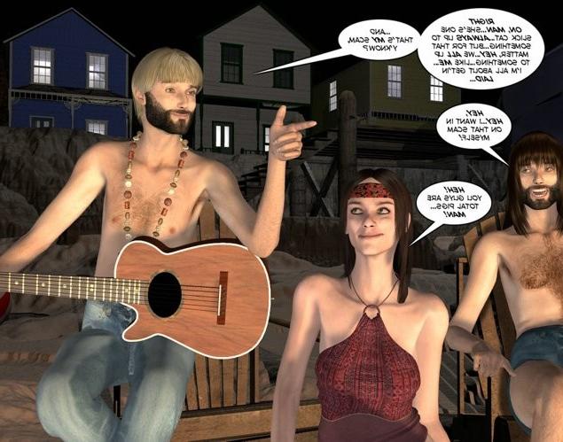 16P Hippy orgy on public beach 3D xxx comics anime