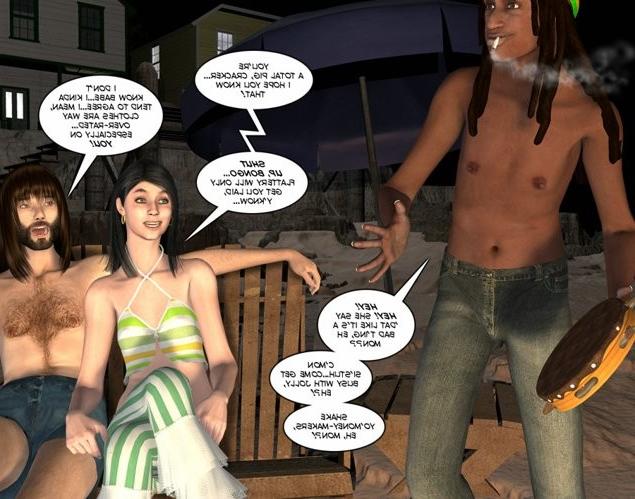 16P Hippy orgy on public beach 3D xxx comics anime