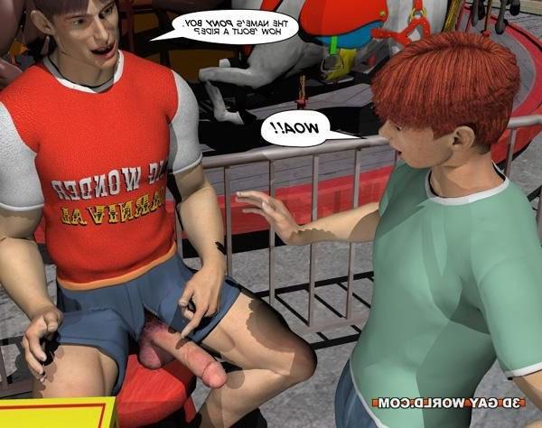 16P 3D Gay Comics