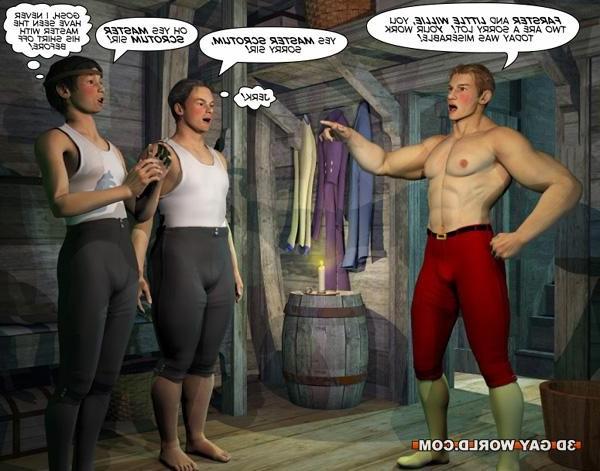 16P Seaside sex adventures of cabin boy 3D gay comics and male anime