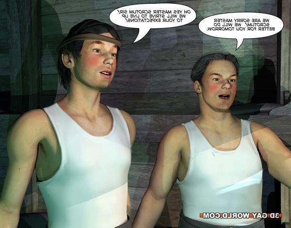 16P Seaside sex adventures of cabin boy 3D gay comics and male anime
