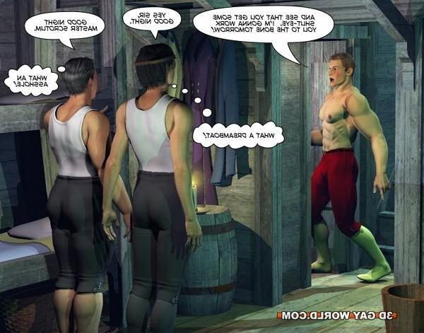 16P Seaside sex adventures of cabin boy 3D gay comics and male anime