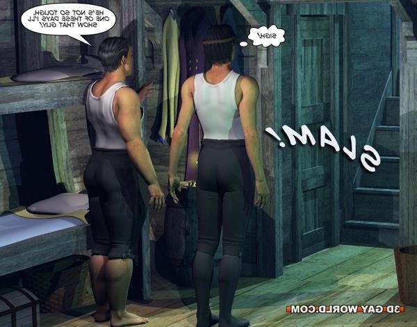 16P Seaside sex adventures of cabin boy 3D gay comics and male anime