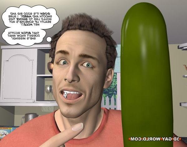 16P Desperate husbands or first time gay experiments 3D gay comics