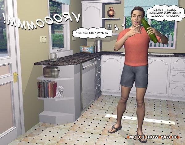 16P Desperate husbands or first time gay experiments 3D gay comics