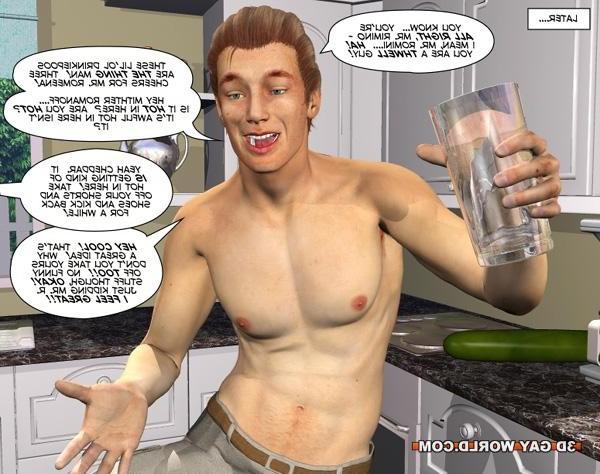 16P Desperate husbands or first time gay experiments 3D gay comics