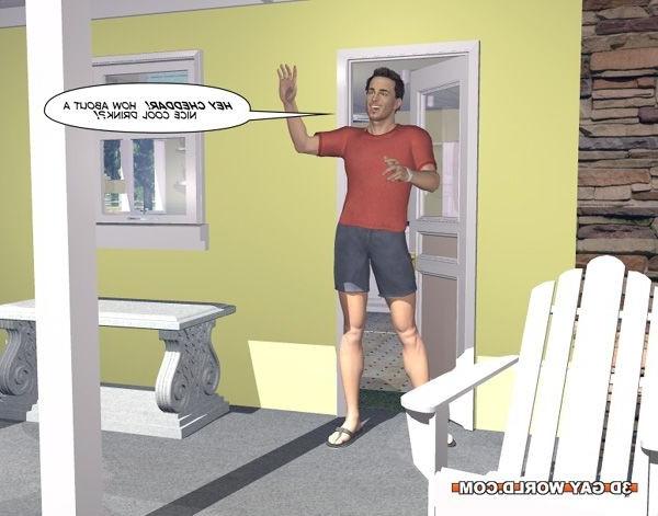 16P Desperate husbands or first time gay experiments 3D gay comics