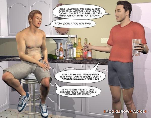 16P Desperate husbands or first time gay experiments 3D gay comics