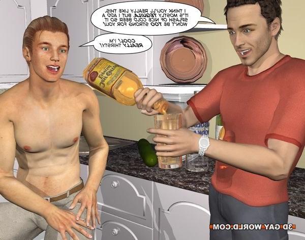 16P Desperate husbands or first time gay experiments 3D gay comics