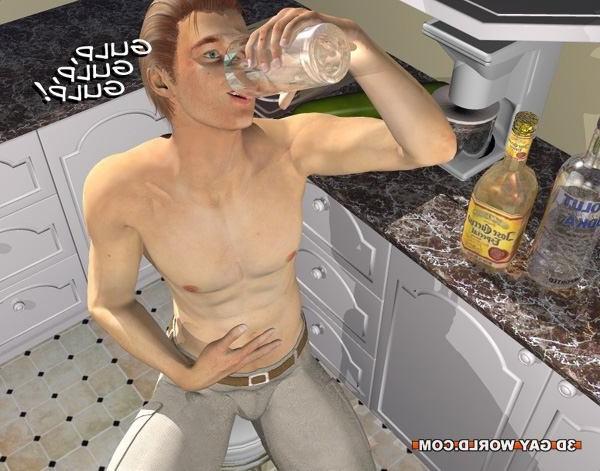 16P Desperate husbands or first time gay experiments 3D gay comics