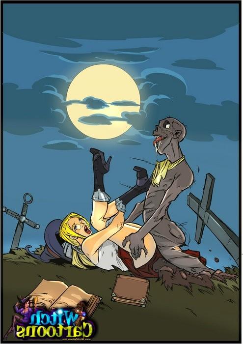 9P Hardcore fucking with a witch. Witch finds fuckmates for herself