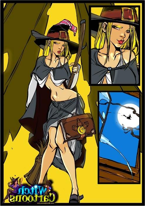 9P Witch got creampied by leprechaun. Bound and banged witch