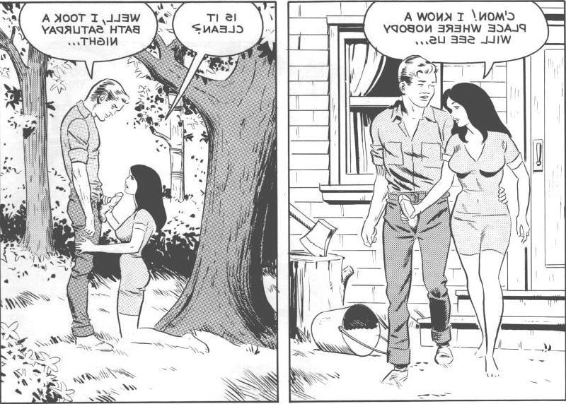 12P The girl starts rubbing the cartoon prisoners clit with her bare feet
