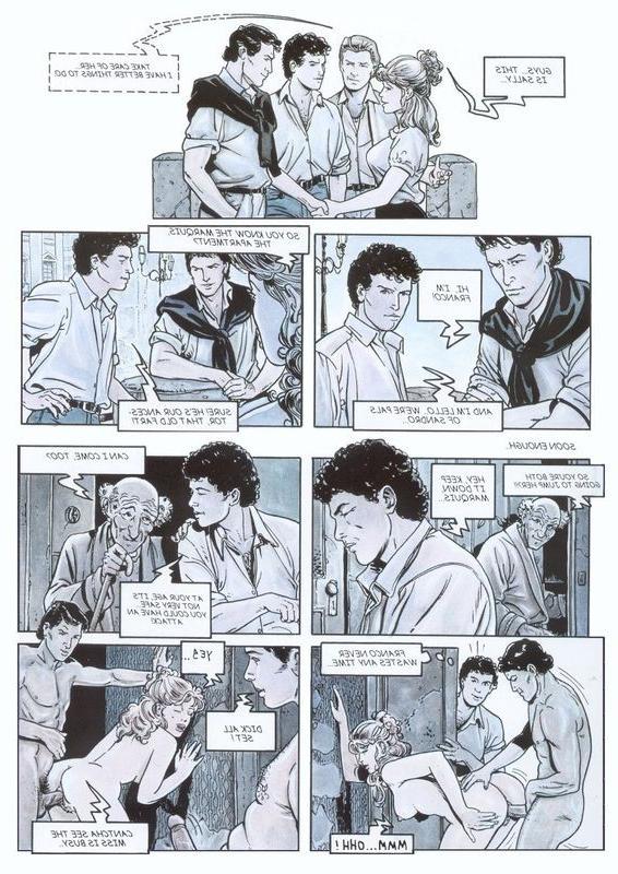 12P This is a hot adult comic in which the couple visits the father of the husband