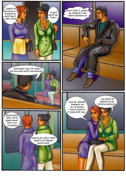 12P Porn comics with threesome sex and oral actions