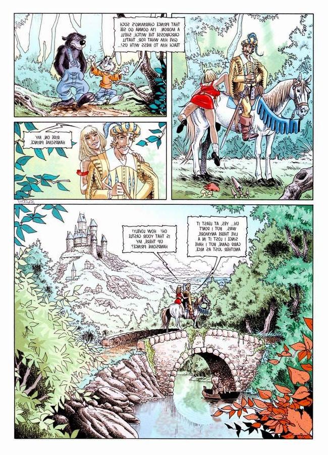 9P Anime comics of little red riding hood fuck by prince