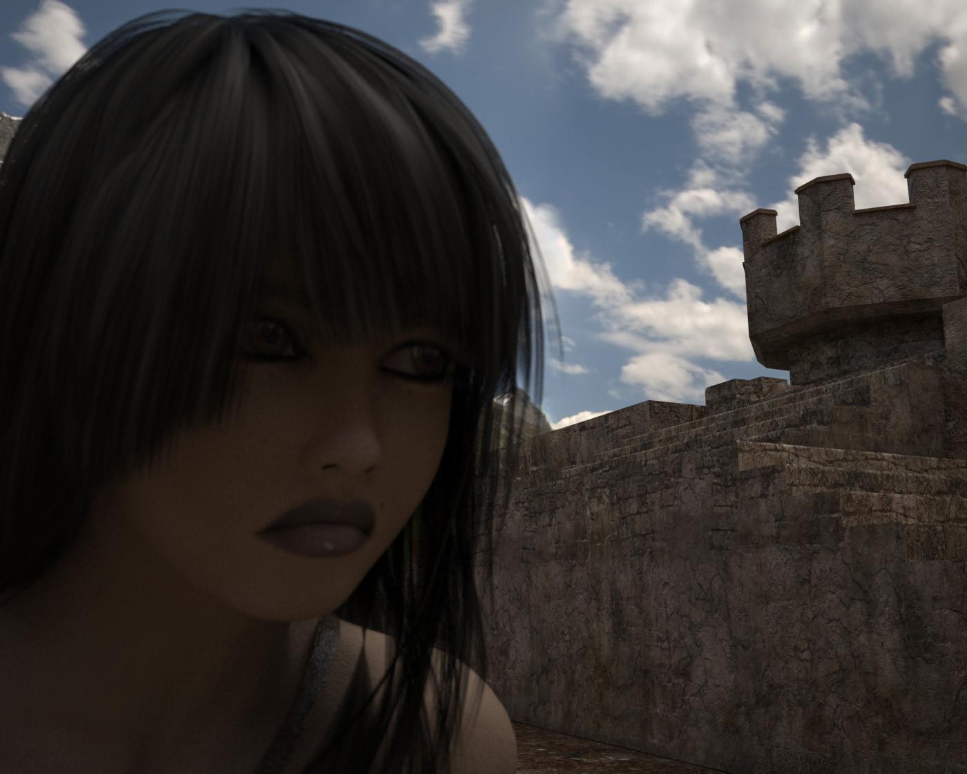 16P Pretty 3D hentai brunette gangbanged by a scary monsters