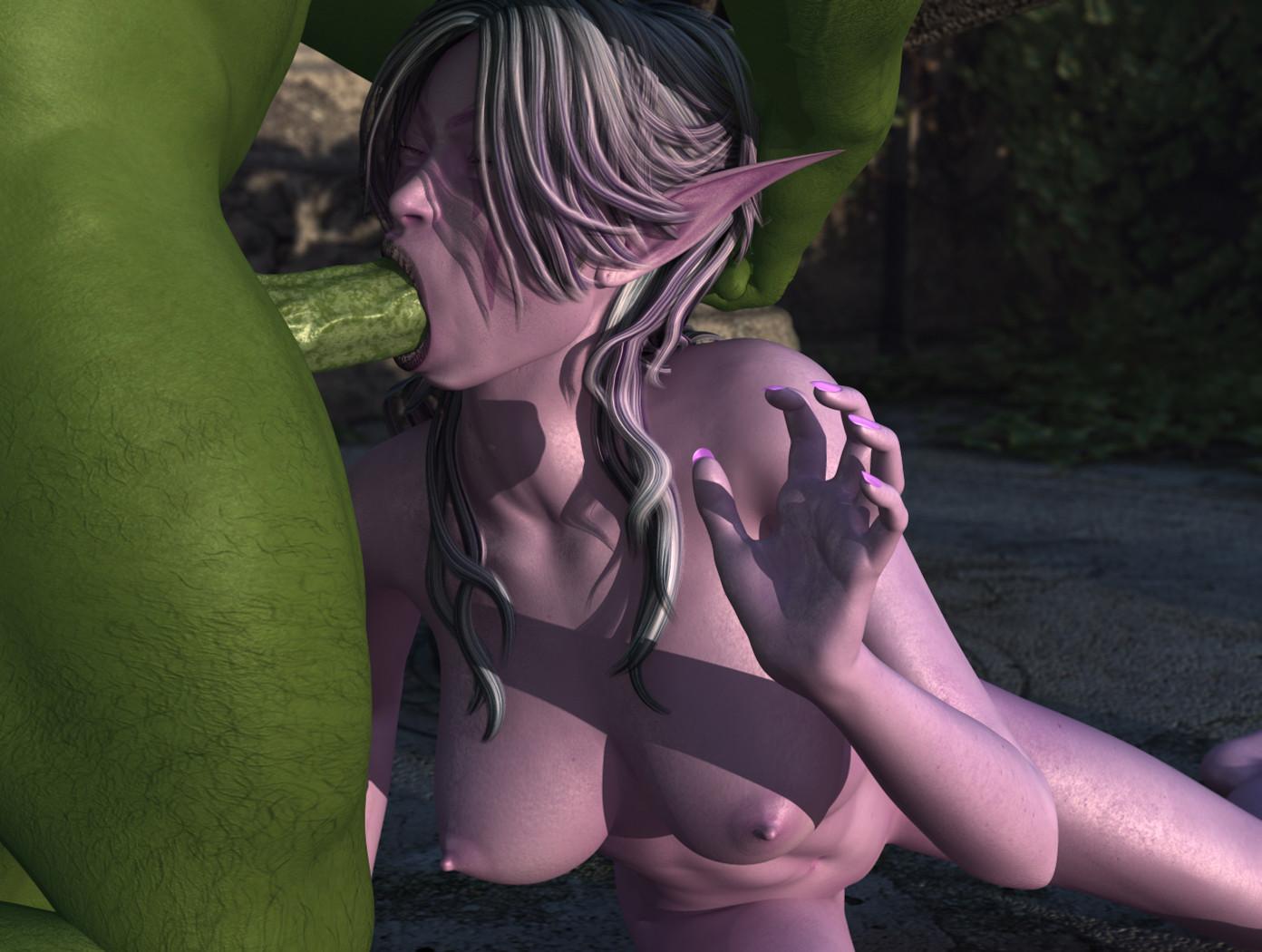 16P Sexy 3D hentai elf girl getting humped and jizzed