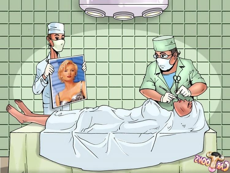 15P Horny doc turns man into a woman and fucks him