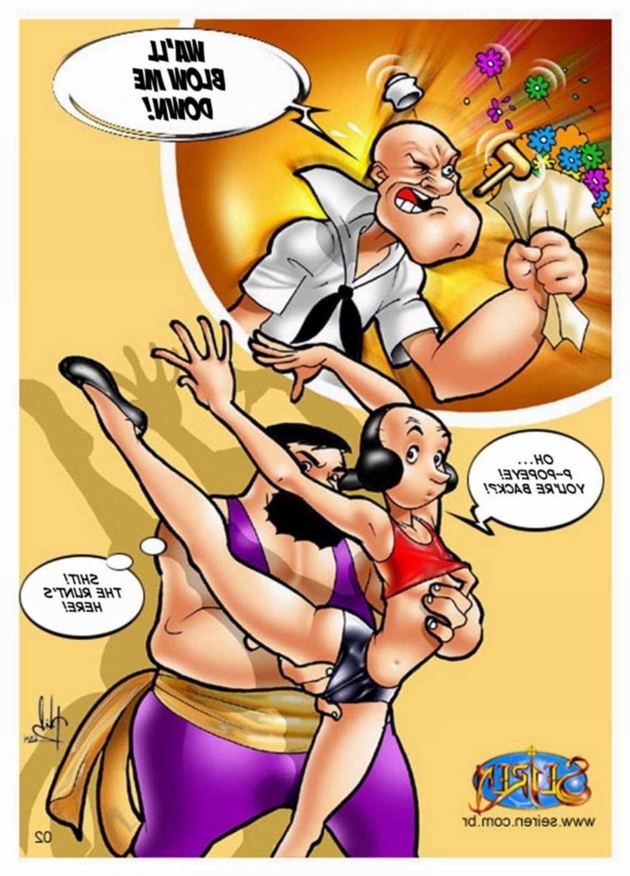 11P Anime comics of Popeye in the ballet instructor