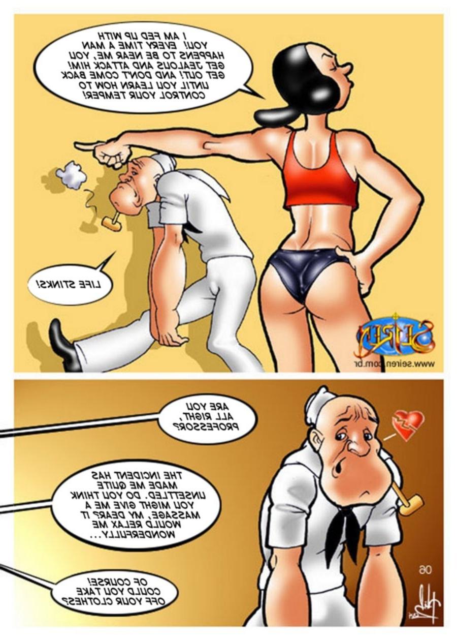 11P Anime comics of Popeye in the ballet instructor