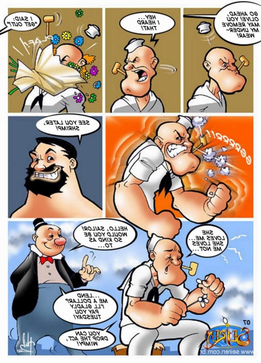 11P Anime comics of Popeye in the ballet instructor