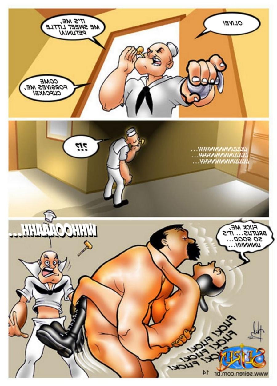 11P Anime comics of Popeye in the ballet instructor