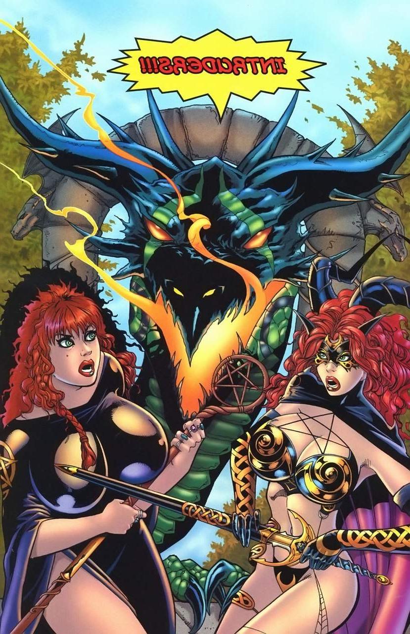 9P Anime comics of witch sister and boyfriend