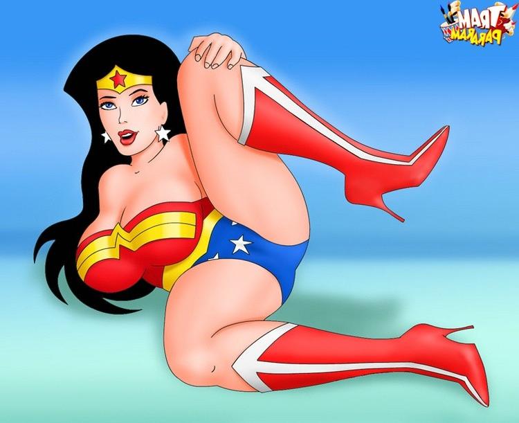 9P Superheroes posing for adult magazine. Superhero babes 