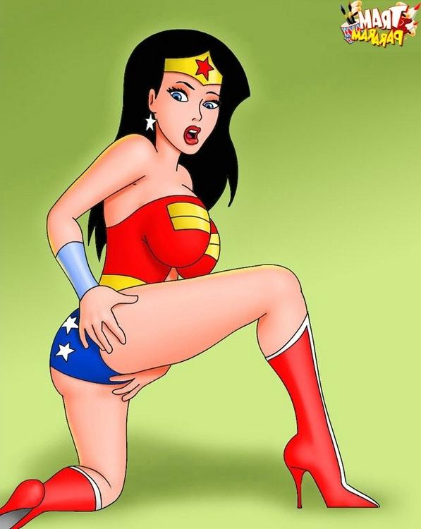 9P Superheroes posing for adult magazine. Superhero babes 