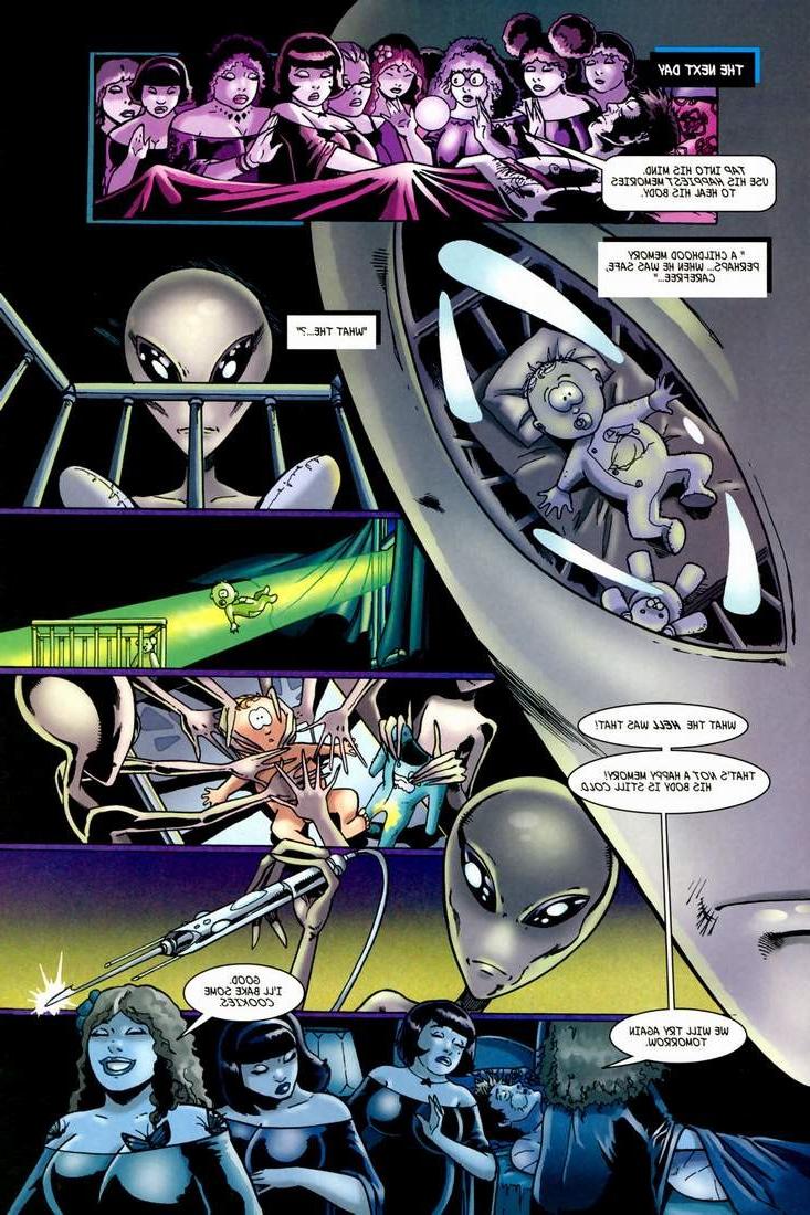 9P Anime comics of hero and happiest memories of aliens