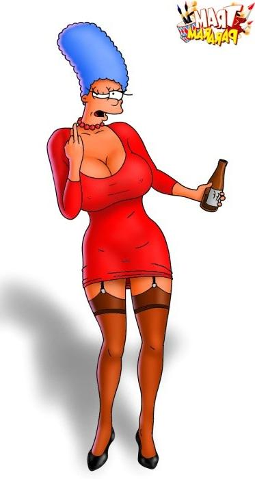 9P Busty and well-endowed Simpsons babes. Curvaceous hoes from The 
