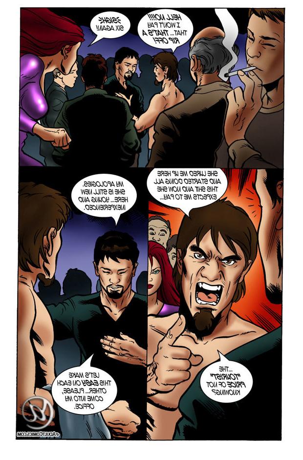 9P Anime comics of sewing girls pussy hole and agents