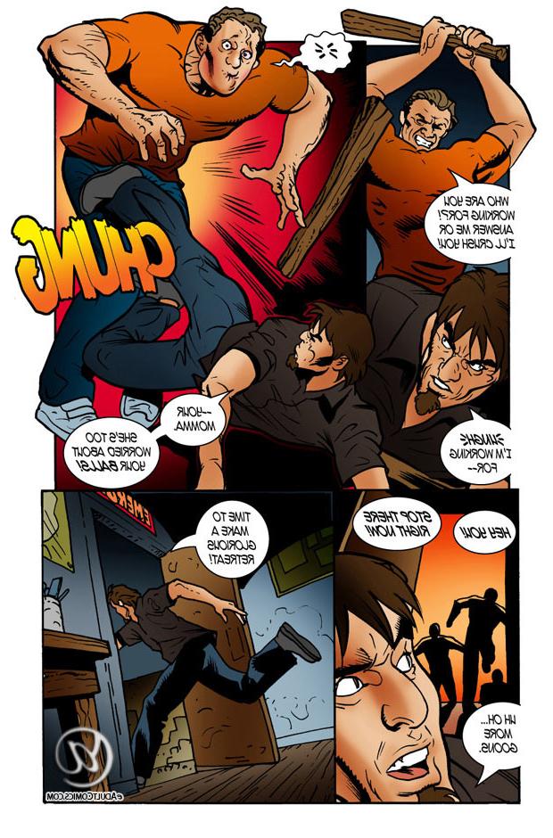 9P Anime comics of sewing girls pussy hole and agents